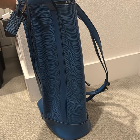 Louis Vuitton blue Epi randonnee bag - Picture 3 of 9